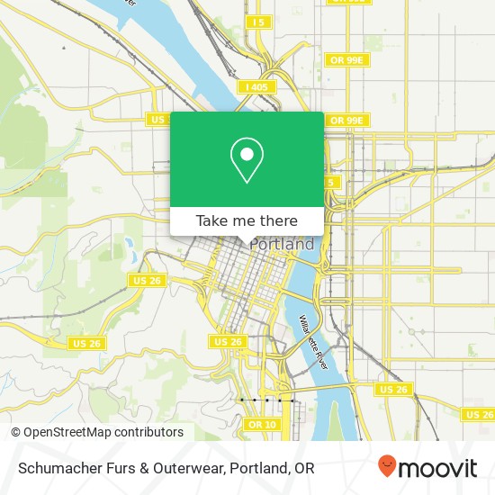 Mapa de Schumacher Furs & Outerwear, 811 SW Morrison St Portland, OR 97205