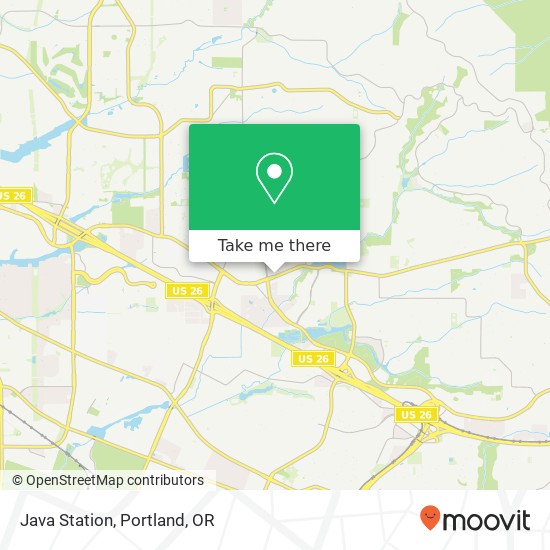 Mapa de Java Station, 12505 NW Cornell Rd Portland, OR 97229