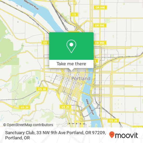 Sanctuary Club, 33 NW 9th Ave Portland, OR 97209 map