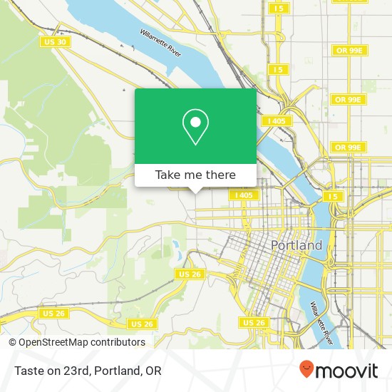 Mapa de Taste on 23rd, 2285 NW Johnson St Portland, OR 97210