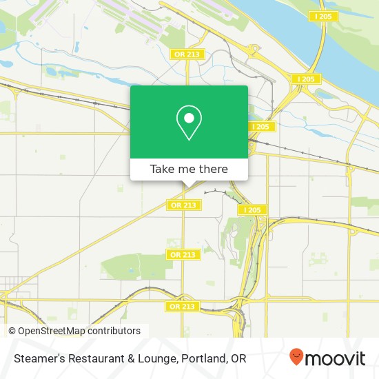 Mapa de Steamer's Restaurant & Lounge, 8303 NE Sandy Blvd Portland, OR 97220