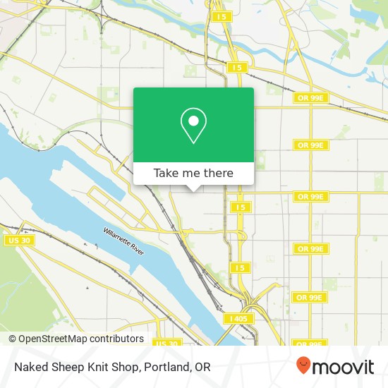Mapa de Naked Sheep Knit Shop, 2142 N Killingsworth St Portland, OR 97217