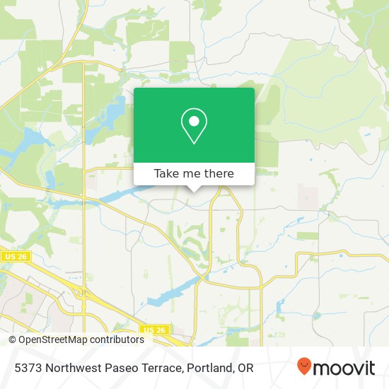 5373 Northwest Paseo Terrace map