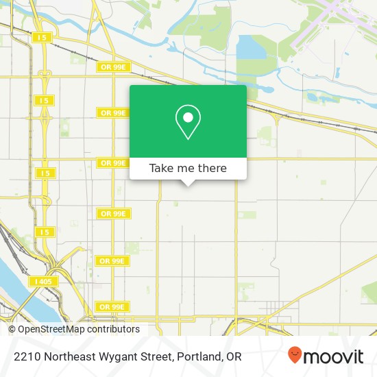 Mapa de 2210 Northeast Wygant Street