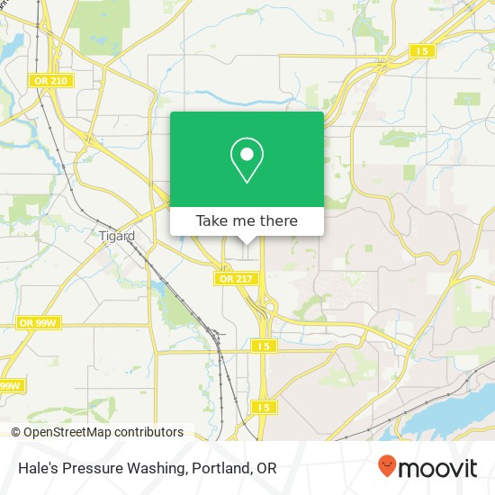 Hale's Pressure Washing map