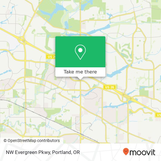 NW Evergreen Pkwy map