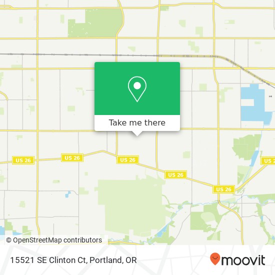 15521 SE Clinton Ct map