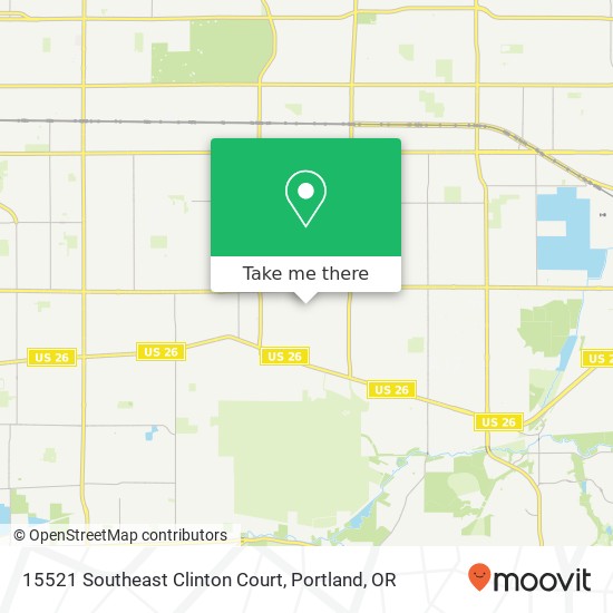 15521 Southeast Clinton Court map