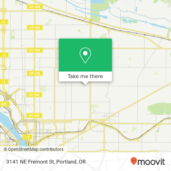 3141 NE Fremont St map