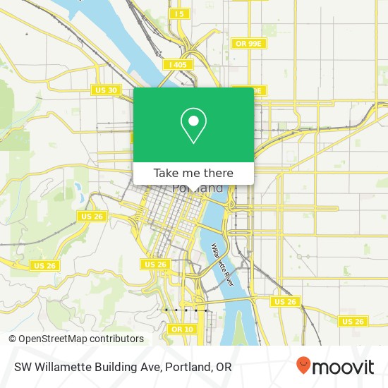 SW Willamette Building Ave map