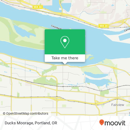 Ducks Moorage map