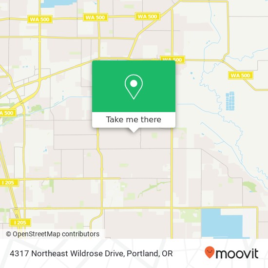 Mapa de 4317 Northeast Wildrose Drive