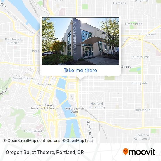 Oregon Ballet Theatre map