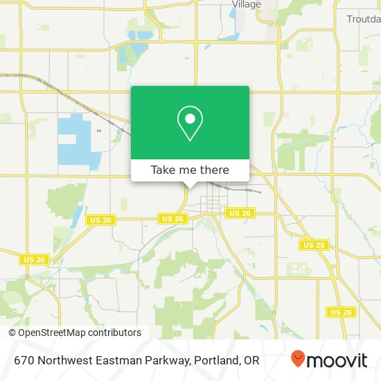 670 Northwest Eastman Parkway map