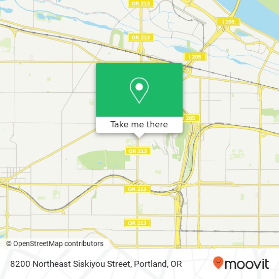 Mapa de 8200 Northeast Siskiyou Street