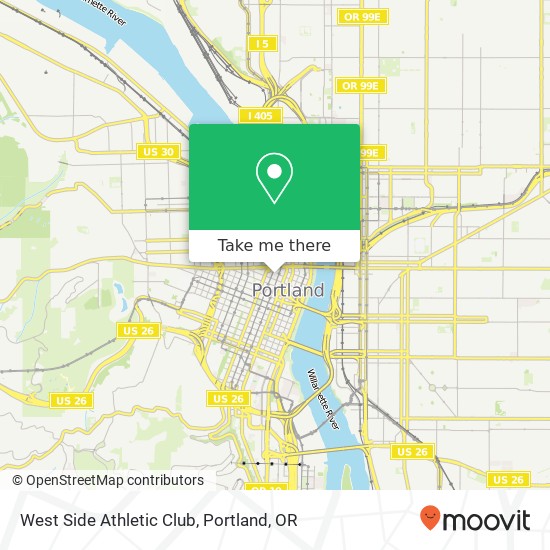 West Side Athletic Club map