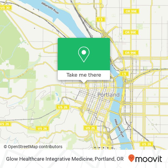 Mapa de Glow Healthcare Integrative Medicine