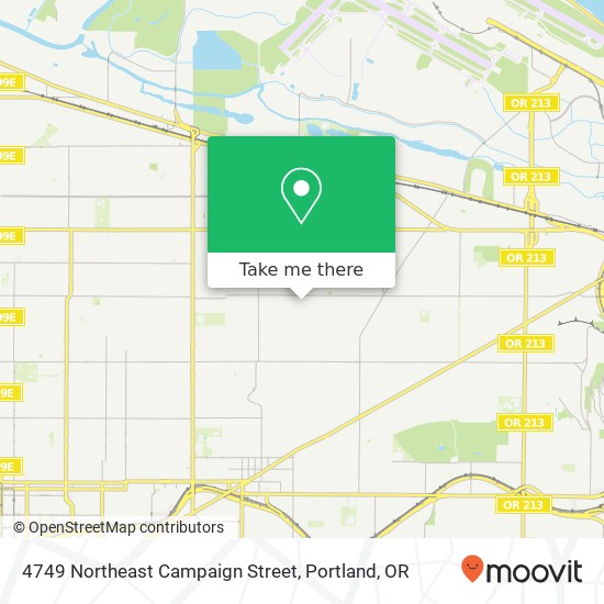 Mapa de 4749 Northeast Campaign Street
