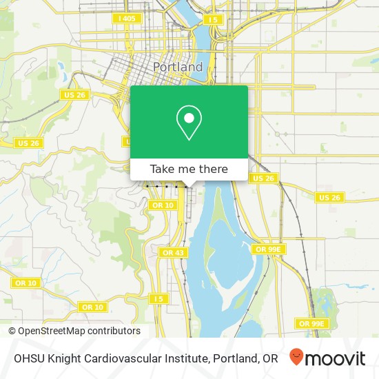 OHSU Knight Cardiovascular Institute map