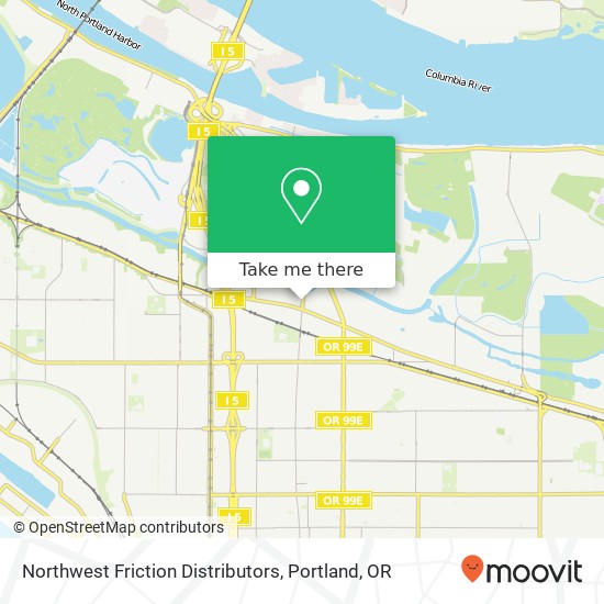 Northwest Friction Distributors map