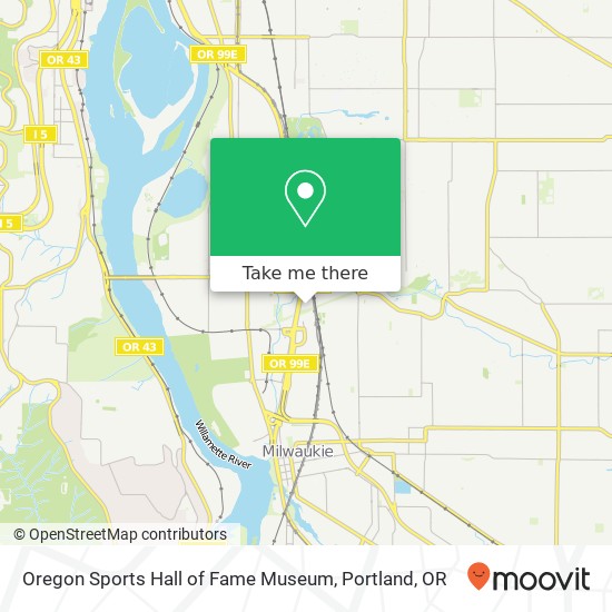 Mapa de Oregon Sports Hall of Fame Museum