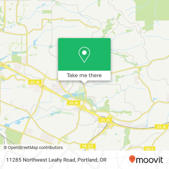 Mapa de 11285 Northwest Leahy Road
