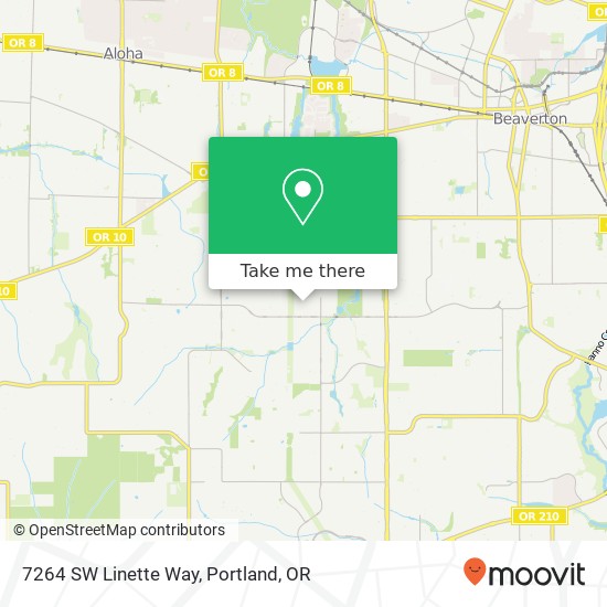 Mapa de 7264 SW Linette Way