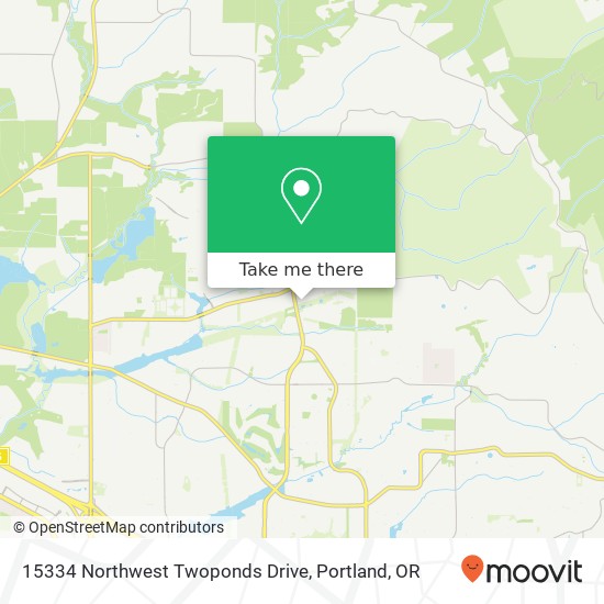 Mapa de 15334 Northwest Twoponds Drive