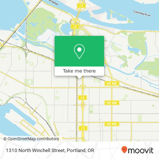 1310 North Winchell Street map