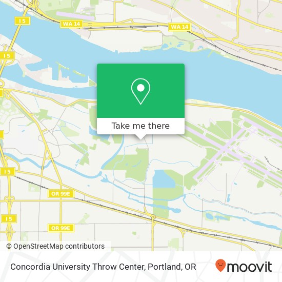 Mapa de Concordia University Throw Center