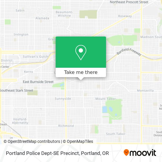 Mapa de Portland Police Dept-SE Precinct