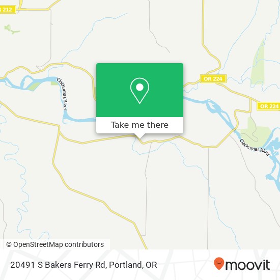 Mapa de 20491 S Bakers Ferry Rd