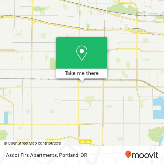 Mapa de Ascot Firs Apartments