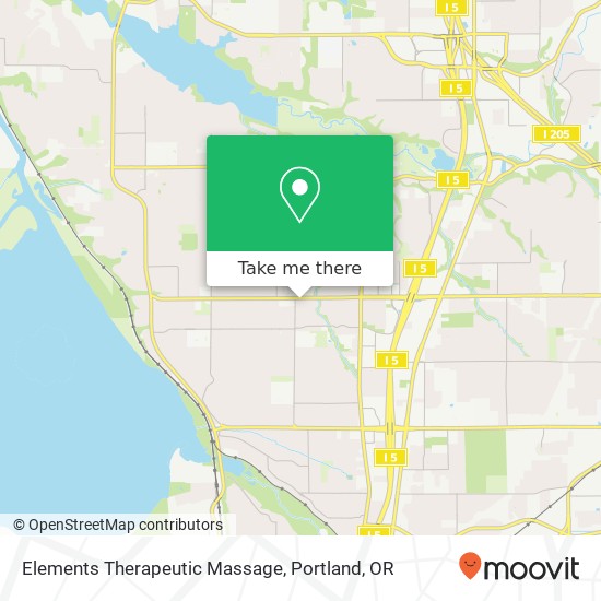 Elements Therapeutic Massage map