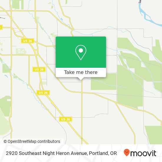 Mapa de 2920 Southeast Night Heron Avenue