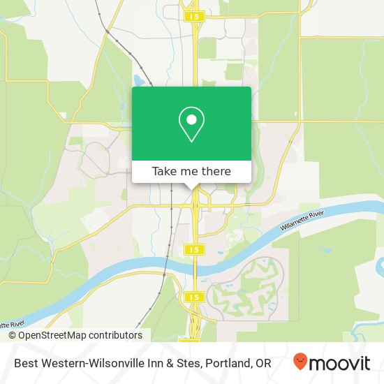 Mapa de Best Western-Wilsonville Inn & Stes