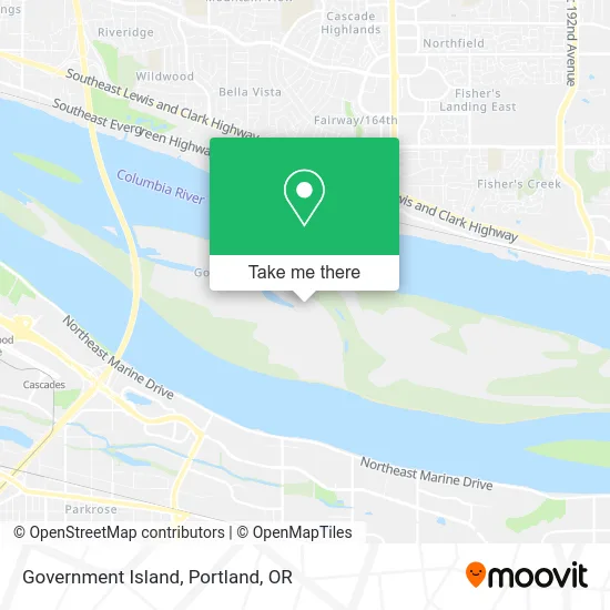 Government Island map