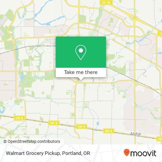 Mapa de Walmart Grocery Pickup