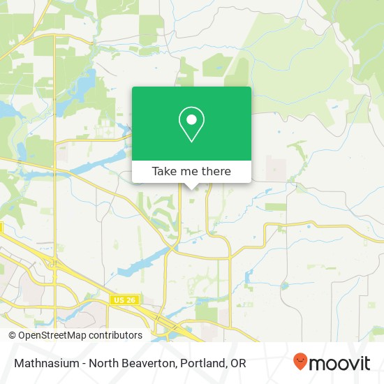 Mapa de Mathnasium - North Beaverton