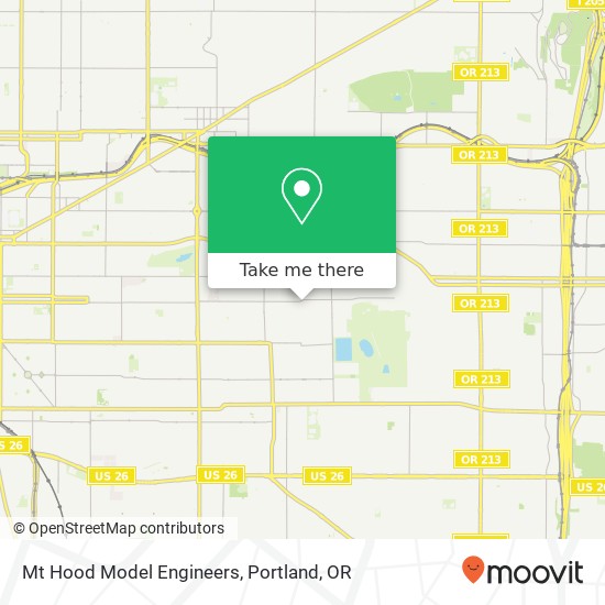 Mapa de Mt Hood Model Engineers