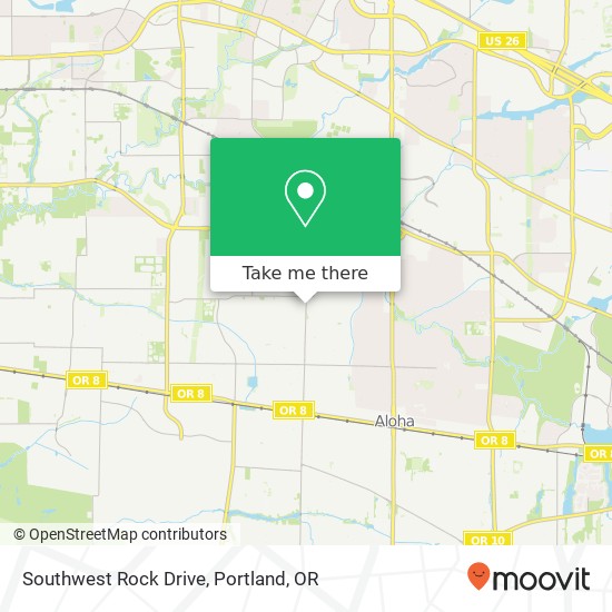 Southwest Rock Drive map