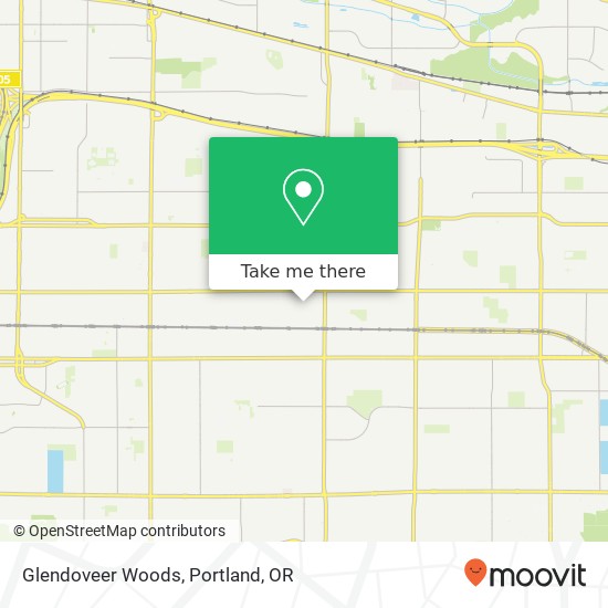 Glendoveer Woods map