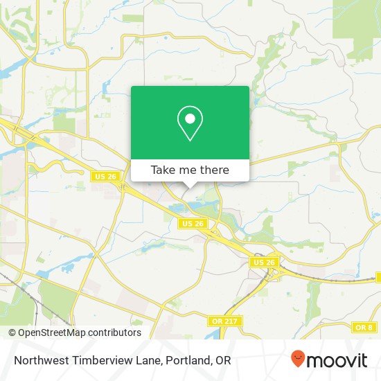 Northwest Timberview Lane map