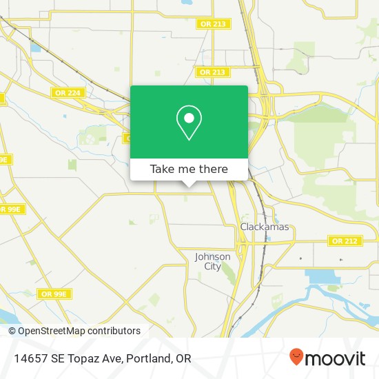 14657 SE Topaz Ave map