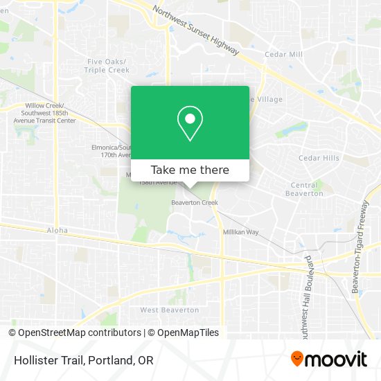 Hollister Trail map