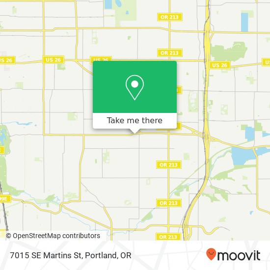 7015 SE Martins St map