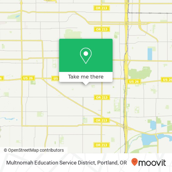 Mapa de Multnomah Education Service District