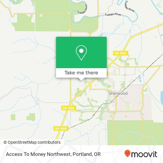 Access To Money Northwest map