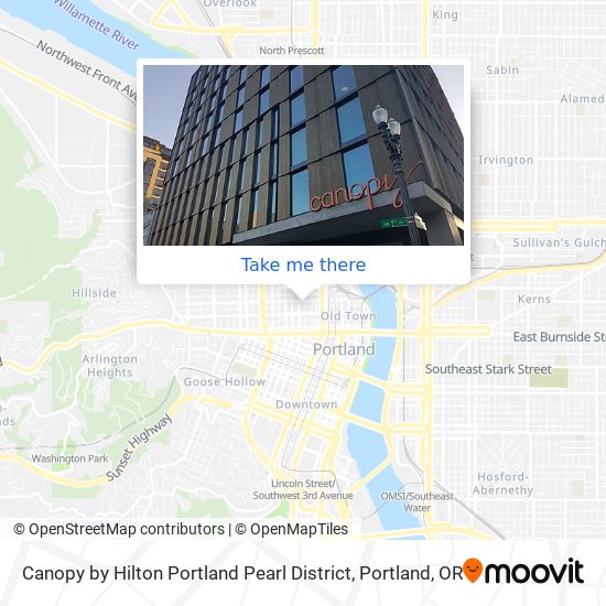 Canopy by Hilton Portland Pearl District map