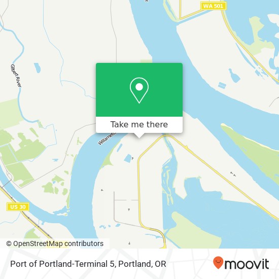 Port of Portland-Terminal 5 map
